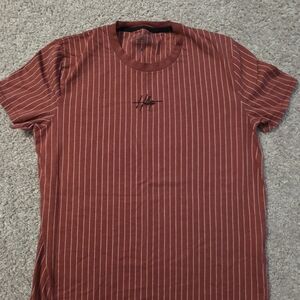 Hollister Red and White Striped Tee